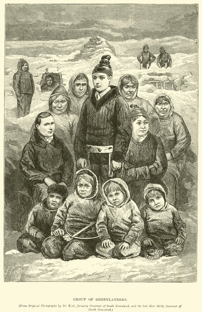 Grupo de groenlandeses de English School
