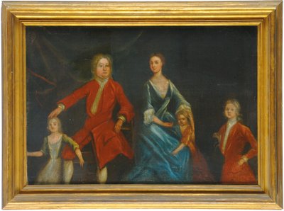 Retrato de grupo de la familia Arundell de Wardour de English School