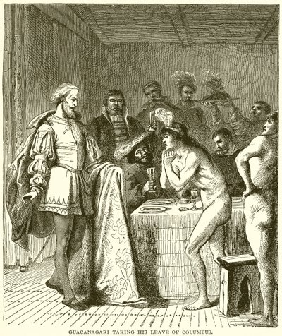 Guacanagari despidiéndose de Colón de English School