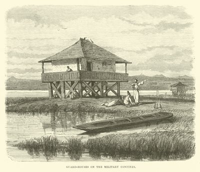 Casas de guardia en los confines militares de English School