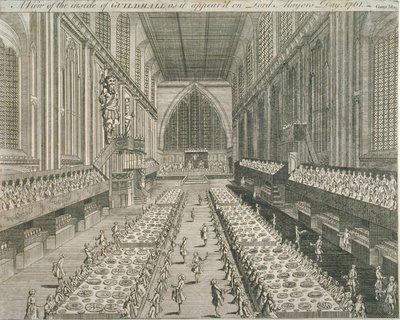 Guildhall, Gentlemans Magazine, 1761 de English School