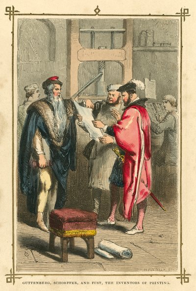 Guttenberg, Schoeffer y Fust, los inventores de la imprenta de English School