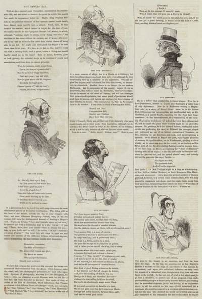 El día de Guy Fawkes (grabado) de English School