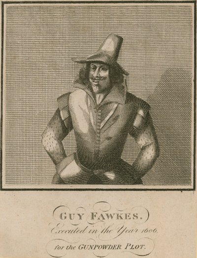 Guy Fawkes, ejecutado en el año 1606 por la Conspiración de la Pólvora de English School