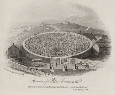 Gwennap Pit, Cornualles, donde John Wesley predicó en numerosas ocasiones entre 1762 y 1789 de English School