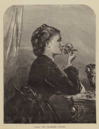 SAR la Princesa Louise (grabado) de English School
