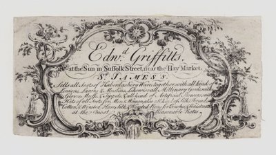 Merceros, Edward Griffitts, tarjeta comercial de English School