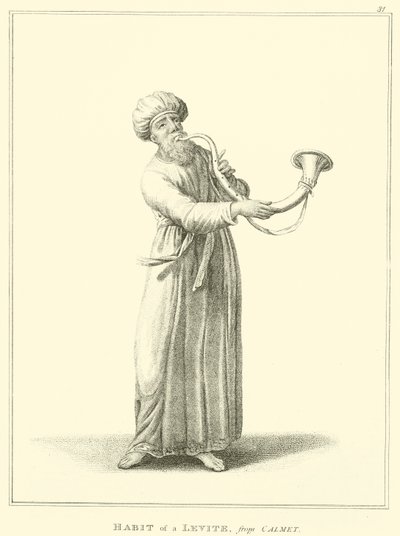 Hábito de un Levita, de Calmet de English School