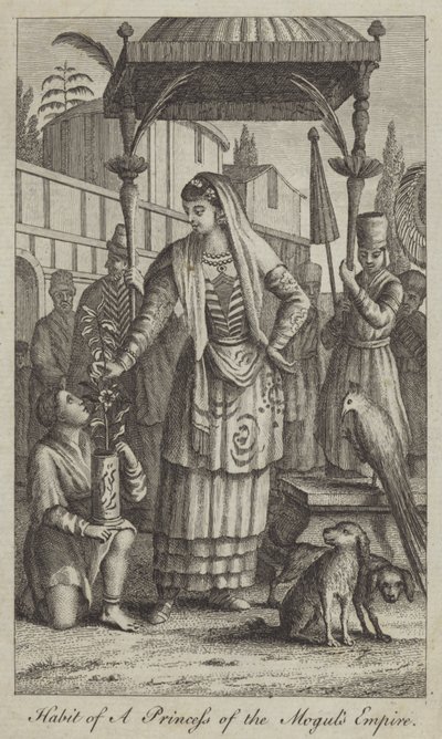 Hábito de una princesa del Imperio Mogol de English School