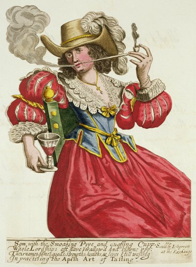 Hábito de una dama rica alrededor de 1630 de English School