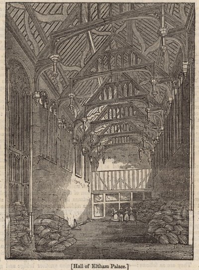 Salón del Palacio de Eltham, Kent de English School