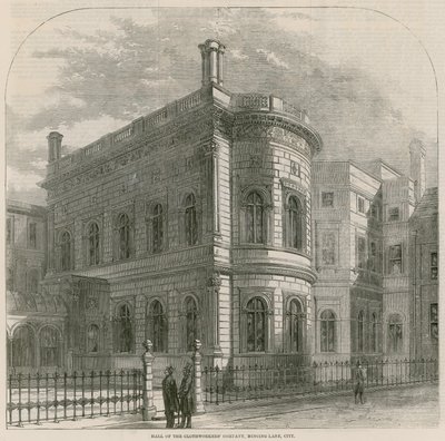Salón de la Compañía de Tejedores, Mincing Lane, Londres de English School