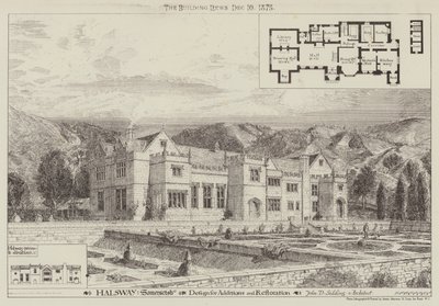 Halsway, Somersetshire, diseño para adiciones y restauración de English School