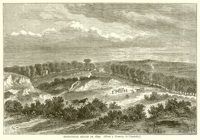 Hampstead Heath en 1840 de English School