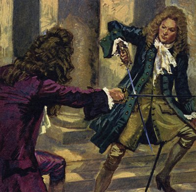 Handel y un compositor y cantante llamado Mattheson se batieron en duelo con espadas de English School