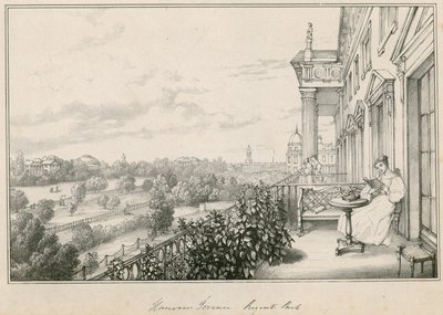 Terraza de Hannover, Regents Park, Londres de English School
