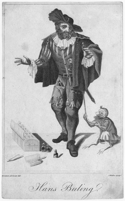 Hans Buling, grabado por G. Walker (siglo XIX) después de un dibujo de M. Lamon (siglo XIX) principios del siglo XIX de English School