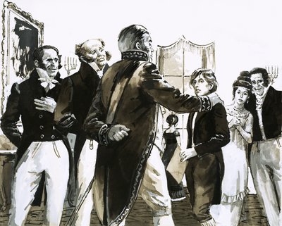 Hans Christian Andersen se encuentra con el Príncipe Christian Frederick de English School