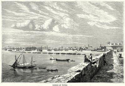 Puerto de Trípoli (grabado) de English School