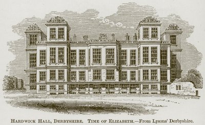 Hardwick Hall, Derbyshire, ilustración de La historia comprensiva de Inglaterra de English School