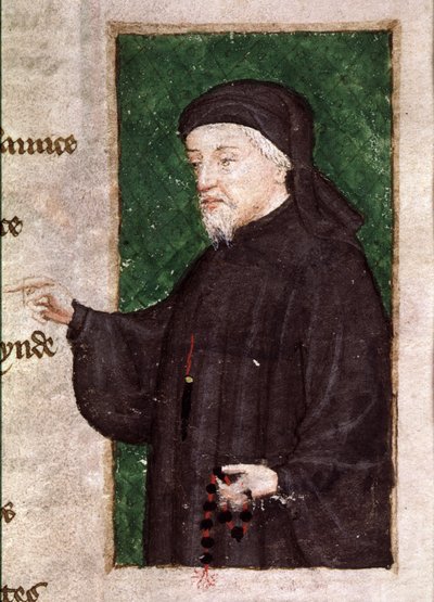 Harl 4866 f.88 Retrato de Chaucer, del poema 
