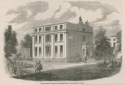 Harley House, New Road, Londres, residencia de la Reina de Oude de English School
