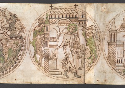 Harley Roll Y 6, Roundel 9, Roundel de St Guthlac (etiquetado como 
