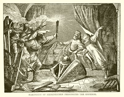 Hartmann de Siebeneichen personifica al emperador de English School