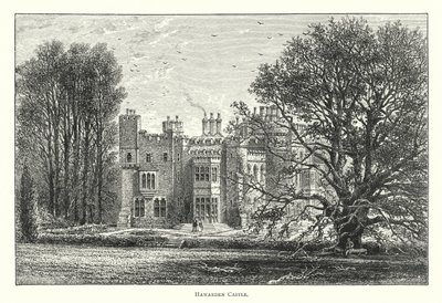 Castillo de Hawarden (grabado) de English School