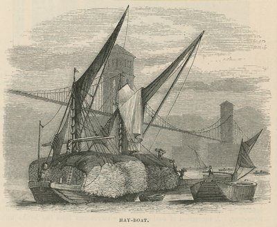 Barco de heno en el Támesis de English School