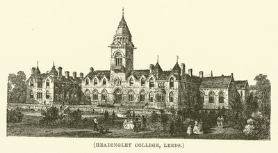 Headingley College, Leeds (grabado) de English School