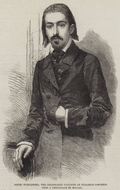 Henri Wieniawski, el célebre violinista en los conciertos de Jullien de English School