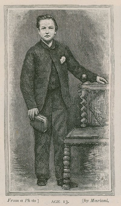 Henry Arthur Jones, dramaturgo, a los 13 años de English School