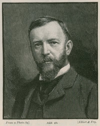 Henry Arthur Jones, dramaturgo, a los 40 años de English School