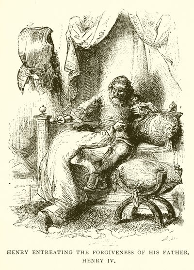Enrique Suplicando el Perdón de su Padre, Enrique IV de English School