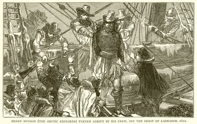 Henry Hudson (el Explorador Ártico) Abandonado por su Tripulación, frente a la Costa de Labrador, 1611 de English School
