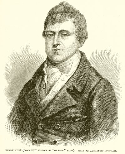 Henry Hunt (conocido como Orator Hunt) de English School