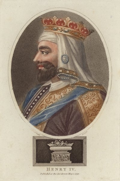 Enrique IV, Rey de Inglaterra (grabado coloreado) de English School