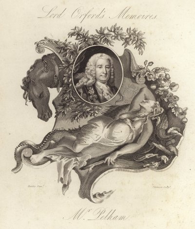 Henry Pelham, político whig británico y primer ministro (grabado) de English School