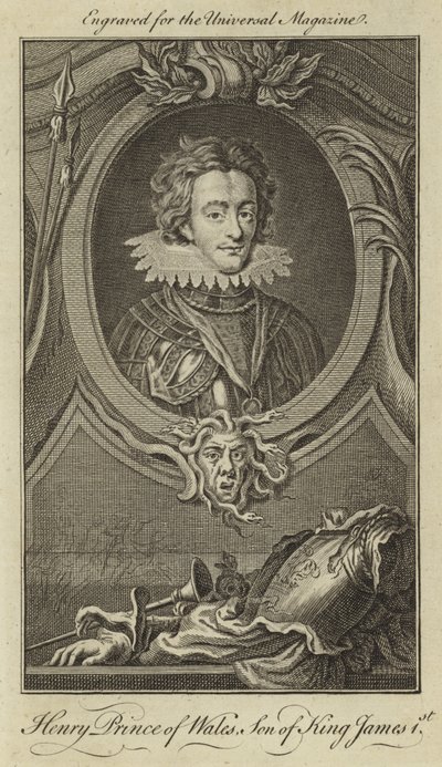 Henry Príncipe de Gales, hijo del Rey James I de English School