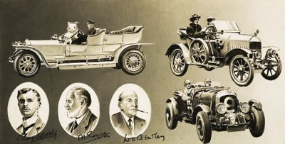 Henry Royce, Charles Rolls, W. O. Bentley: tres pioneros del automóvil de English School