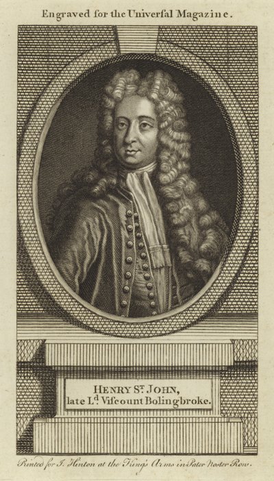 Henry St John, Último Lord Vizconde Bolingbroke de English School