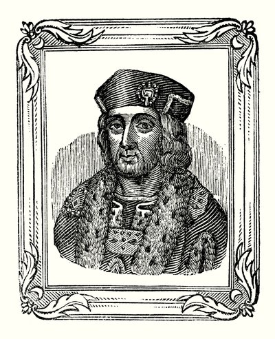 Enrique VII nació en 1457, coronado en 1485, y murió en 1509 de English School