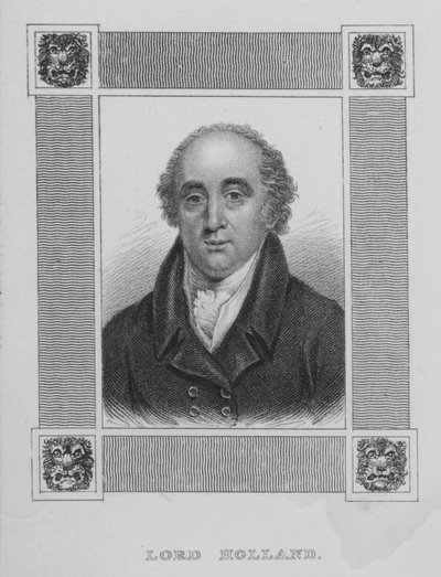 Henry Vassall-Fox, 3er Barón Holland, político Whig inglés de English School
