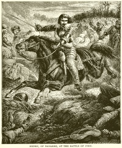 Enrique de Navarra en la Batalla de Ivry de English School