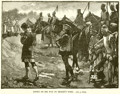 Enrique en su camino a la tumba de Becket de English School