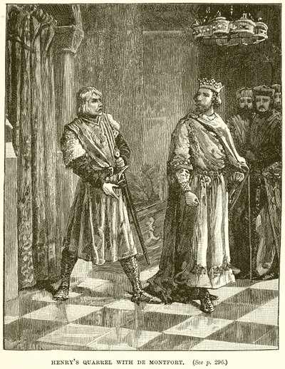 La disputa de Enrique con De Montfort de English School