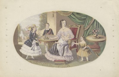Su Majestad la Reina Victoria y Familia, c.1851 de English School