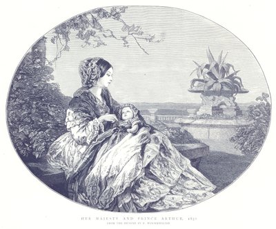 Su Majestad y el Príncipe Arturo, 1850 de English School