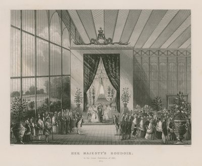 Boudoir de Su Majestad en la Gran Exposición de 1851 de English School